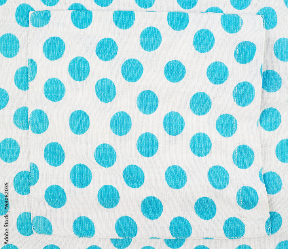 Fragment of a polka dot cloth Fragment of a polka dot cloth