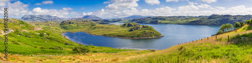Panorama Loch Inchard  Scotland