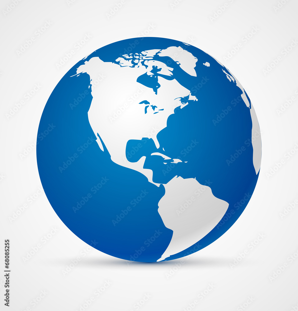 Naklejka premium Globe of the world icon
