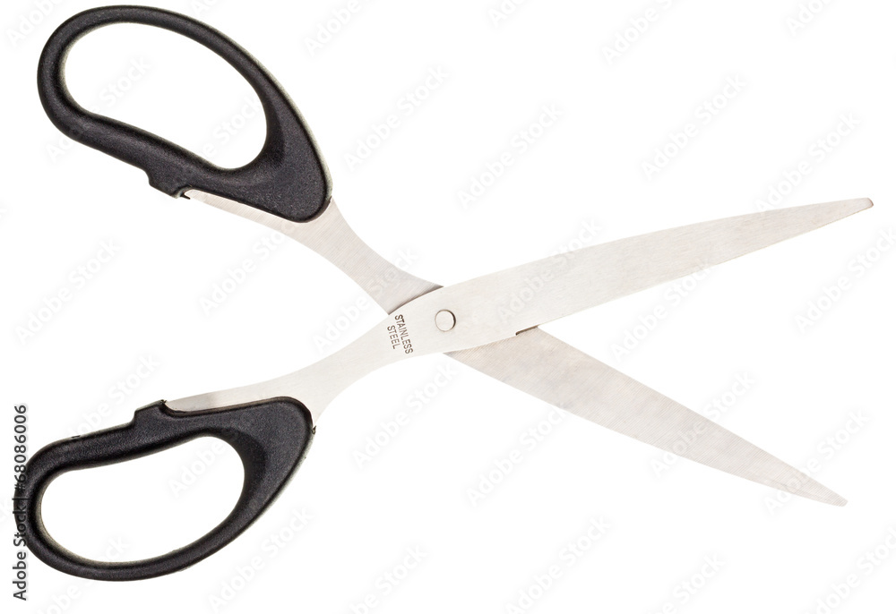 scissors open isolated on white background scissors open isolated on white background