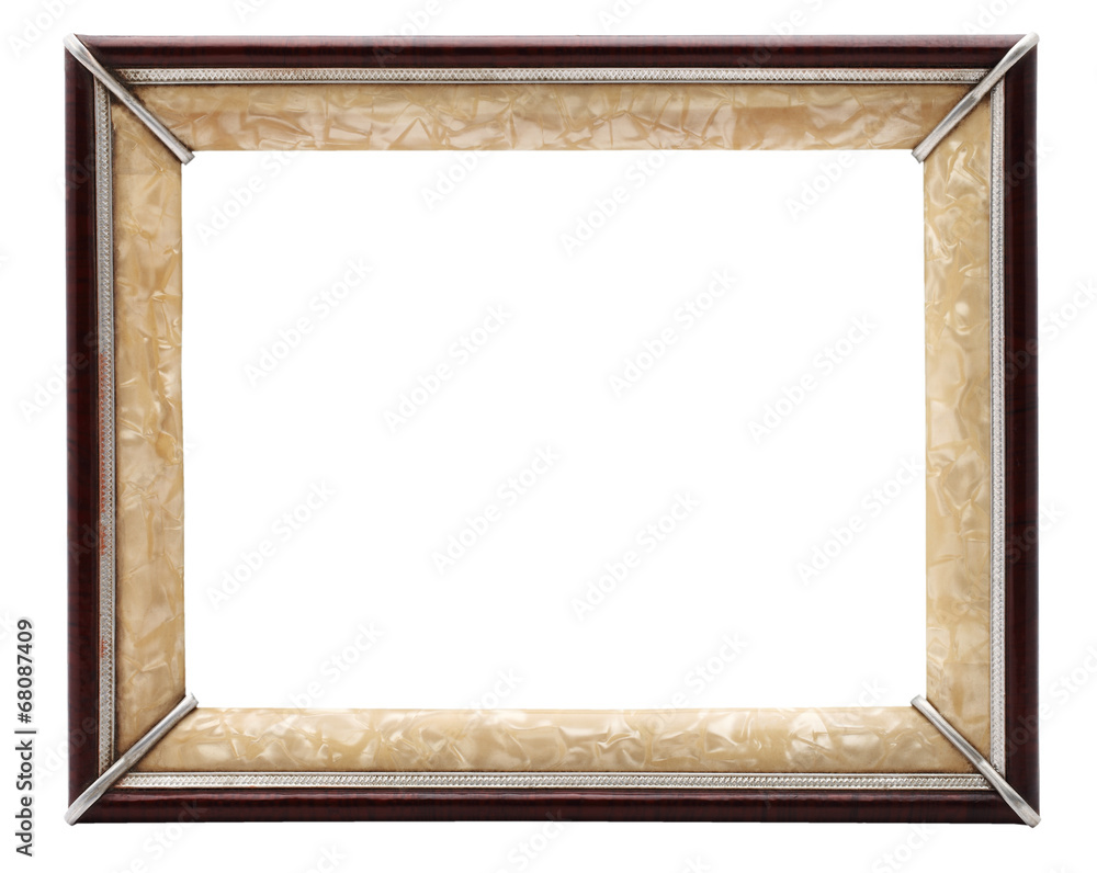 Fototapeta premium old frame on a white background