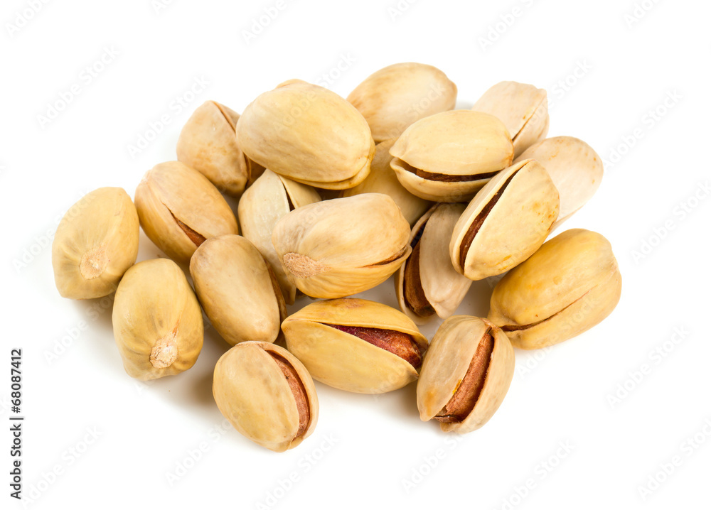 heap of pistachio isolated on white heap of pistachio isolated on white