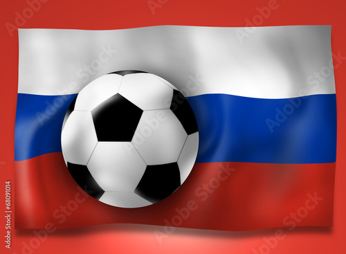 Russian Flag and Football S...