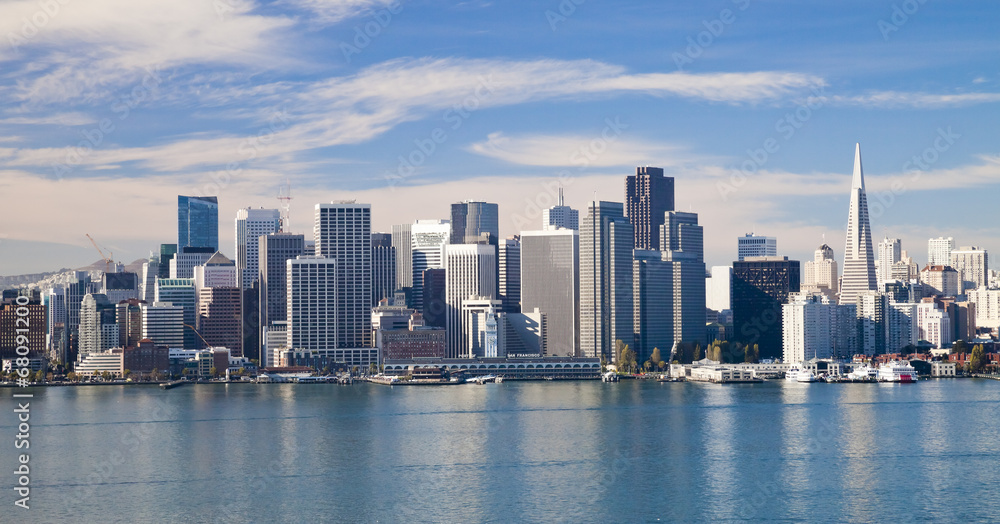 Naklejka premium San Francisco Downtown
