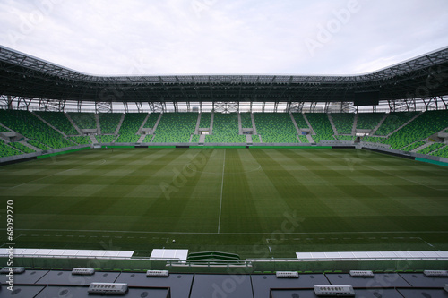 Ferencvaros Budapest stadium with grandstand