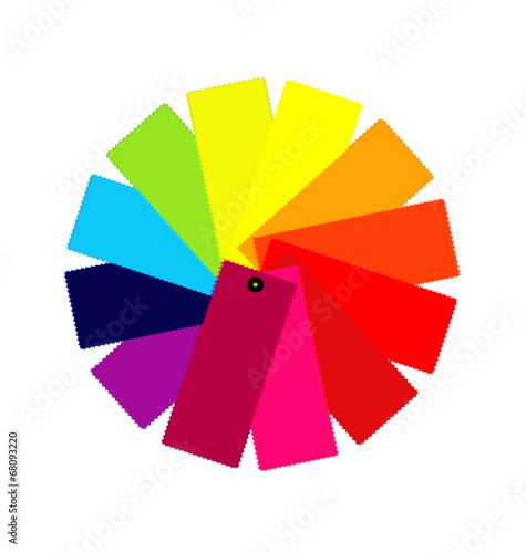 Color guide spectrum illustration vector