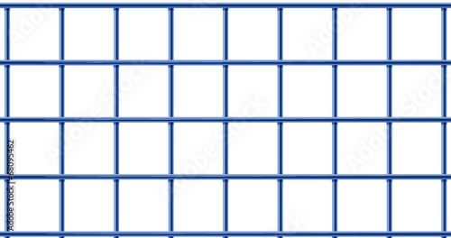 A blue cage
