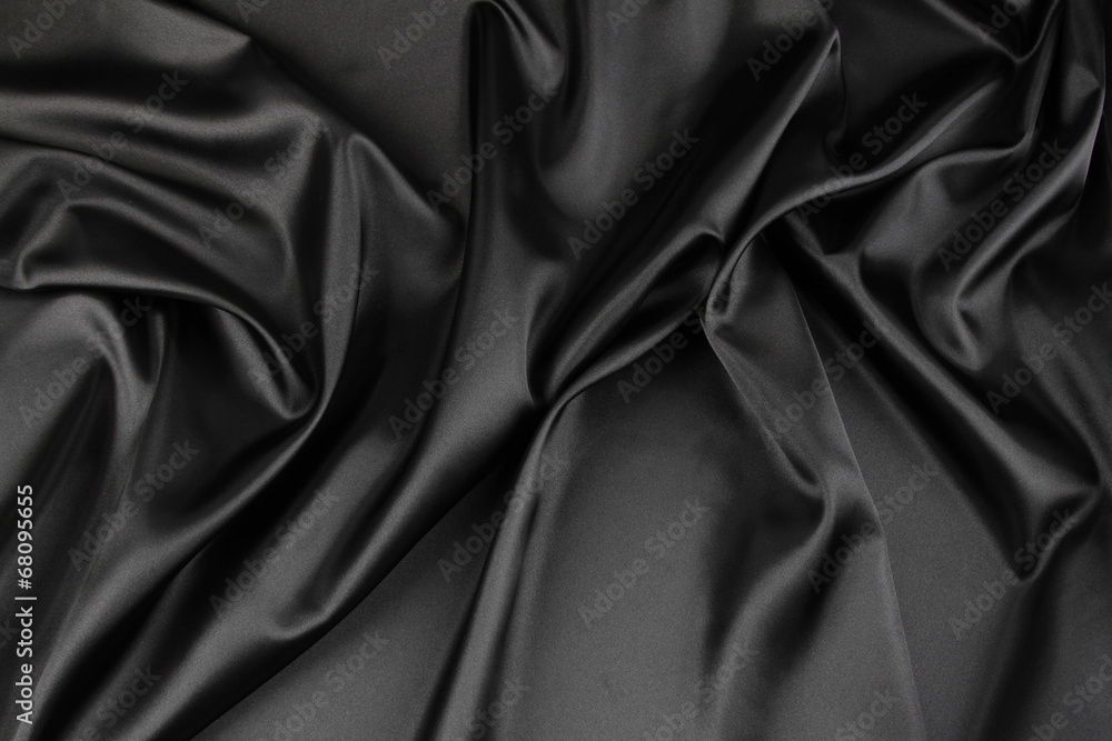 Obraz premium Black silk fabric