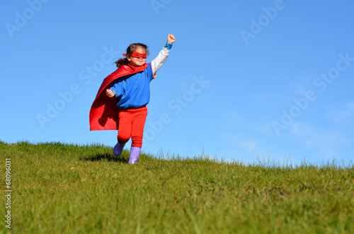 Superhero child - girl power