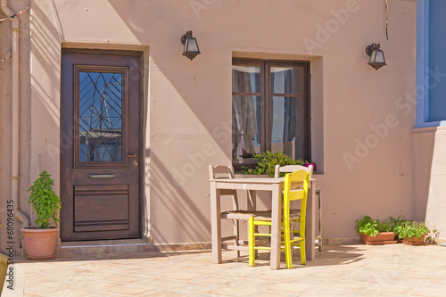 colorful city of Chania, located in Crete, Greece.