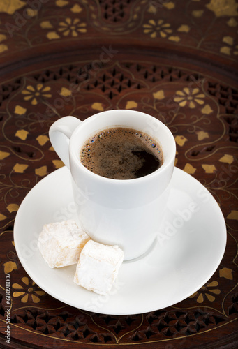 Cup of black turkish coffee © longtaildog