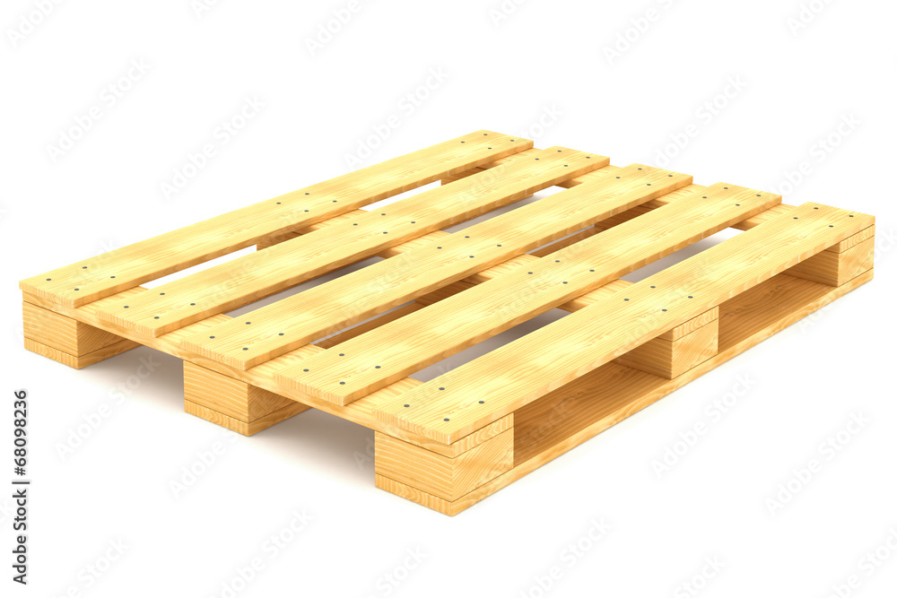 Shipping pallet isolated on white background Shipping pallet isolated on white background
