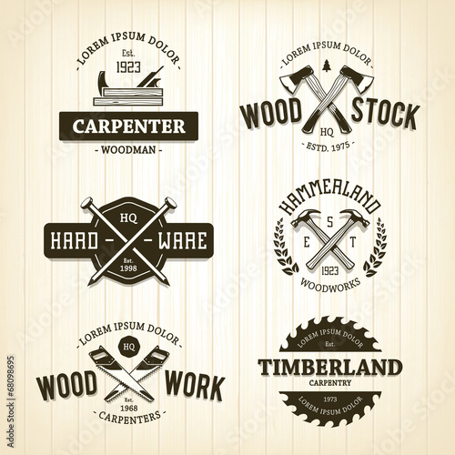 Vintage Carpentry Emblems