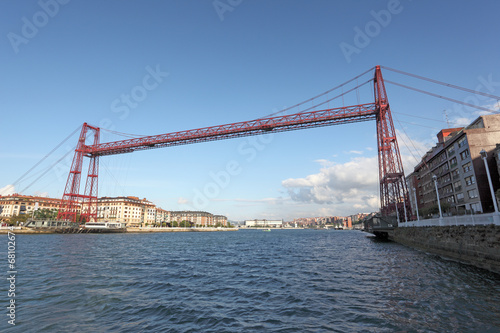 Vizcaya Bridge in Portugalete, Bilbao, Spain photo