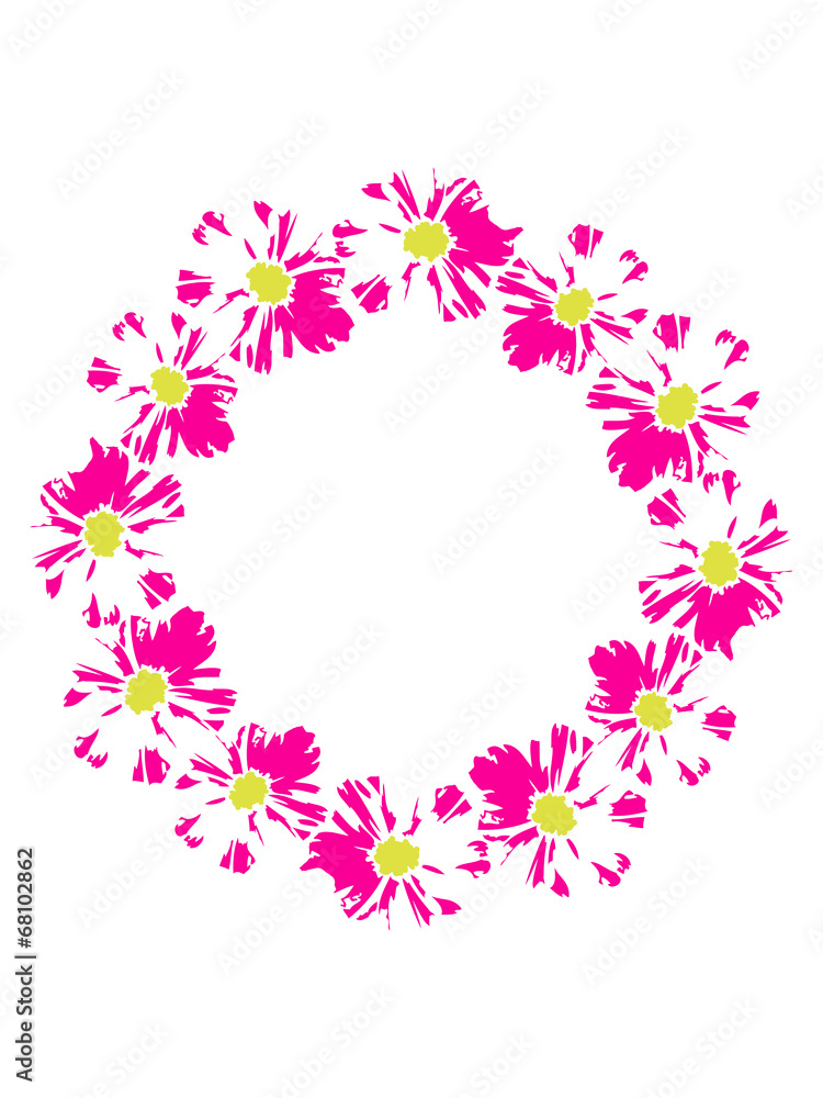 Neon Pink Gelb Blumen Kreis Muster Neon Pink Gelb Blumen Kreis Muster