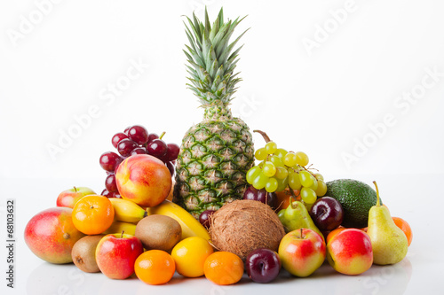 fruits isolated on white 