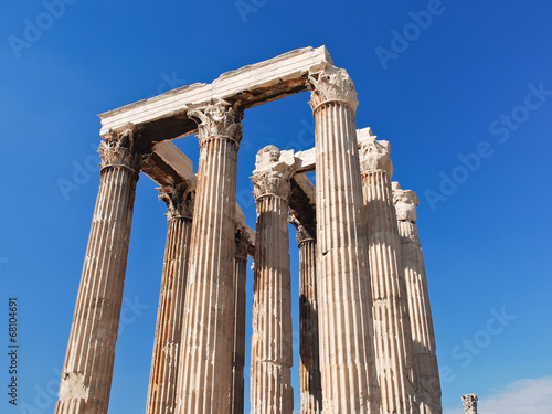 Fotografia, Obraz colonnade of Temple of Olympian Zeus, Athens