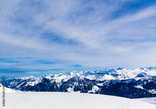 Winter landscape. winter mountains landscape. Beautiful winter