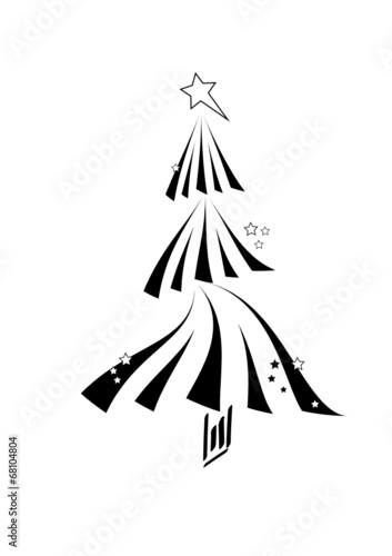 schwarzer weihnachtsbaum