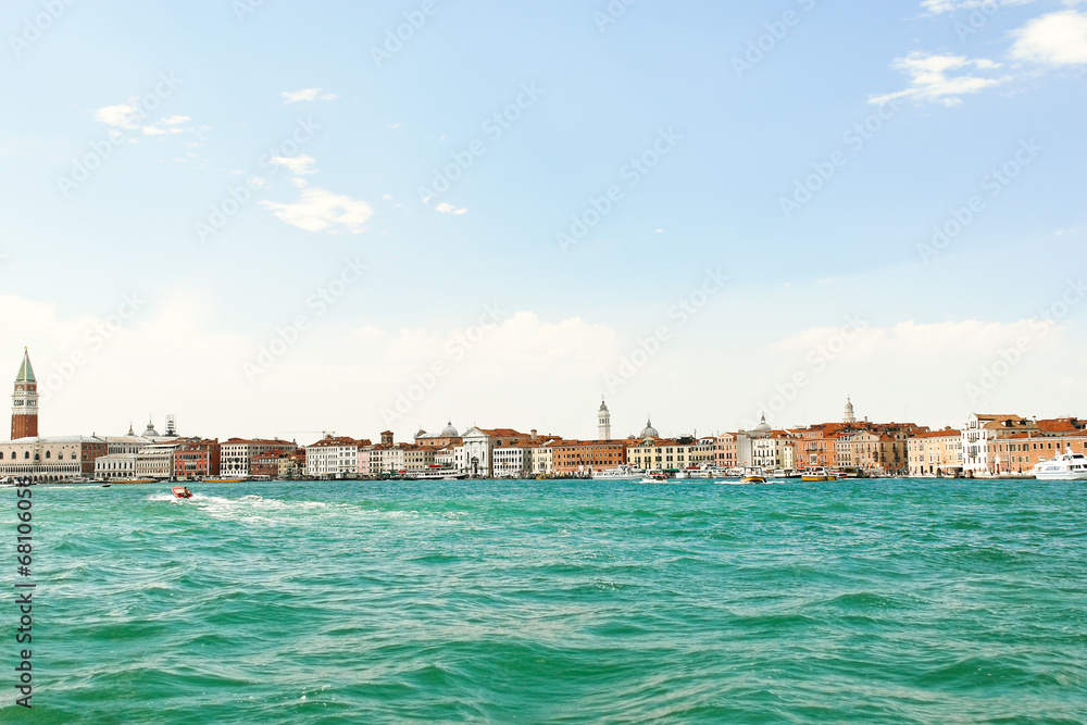 skyline on Venice city, Italy