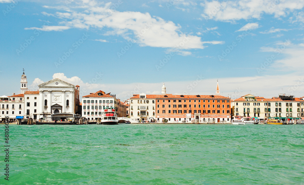 Fototapeta premium view on Venice city with Ospedale della Pieta