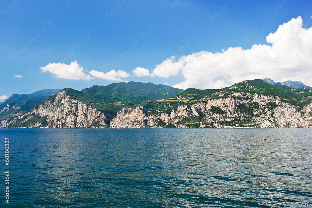 Lake Garda from Malcesine town, Italy