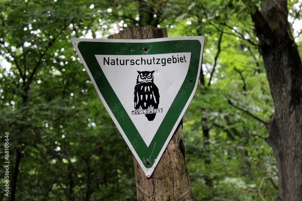 Naturschutzgebiet Schild Aufkleber – Vinyl, 30 X 21 Cm, Witterungsbeständig, Made In Germany