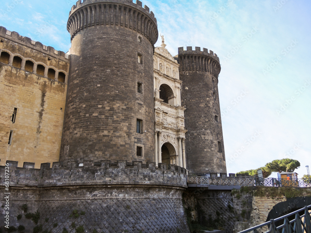 Castel Nuovo medieval castle in Naples