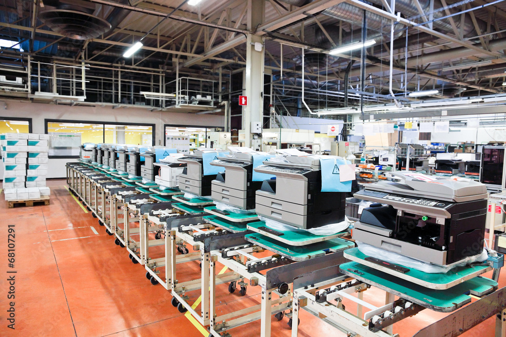 assembly line of office devices assembly line of office devices