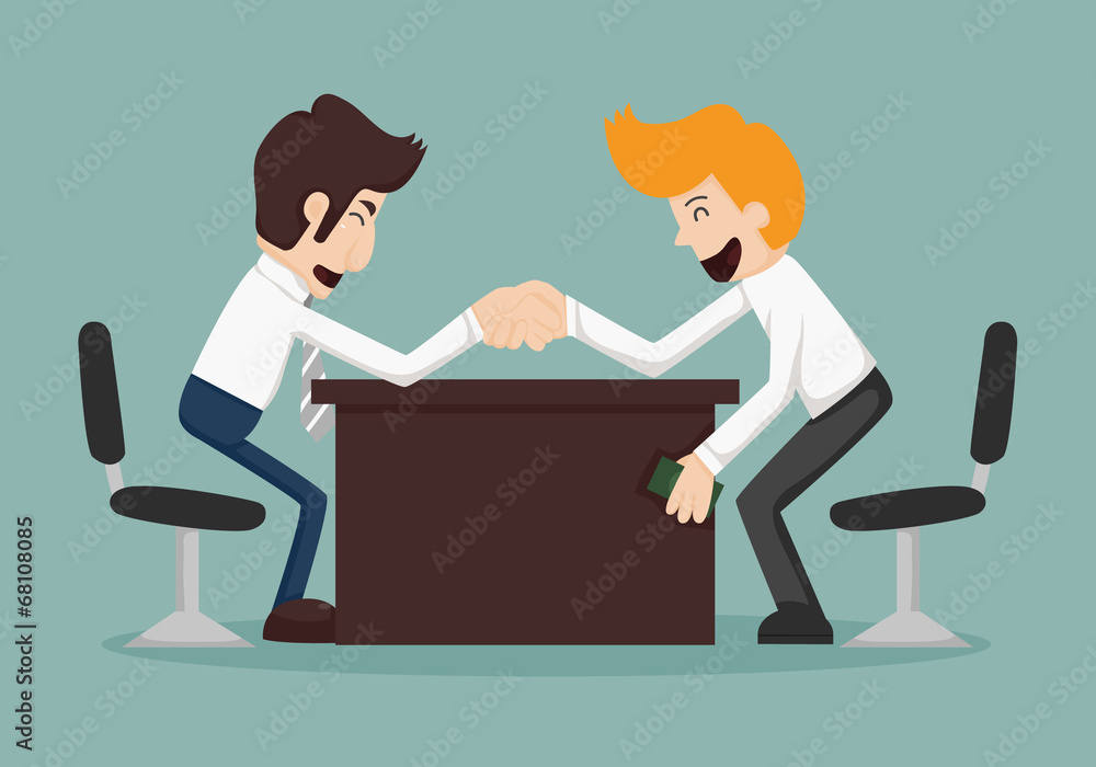 Obraz premium Businessman corruption concept