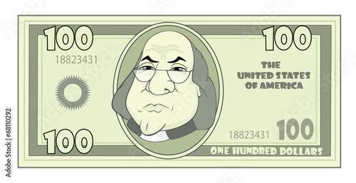 cartoon American dollar