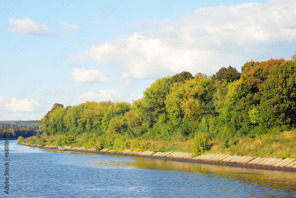 Russian nature. Autumn. View of the Volga river. Russian nature. Autumn. View of the Volga river.