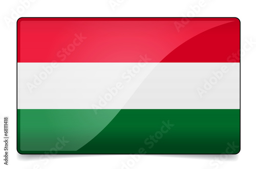 Hungary flag button with reflection and shadow. Isolated glossy Free Download Hungary flag button with reflection and shadow. Isolated glossy - GFXLoad