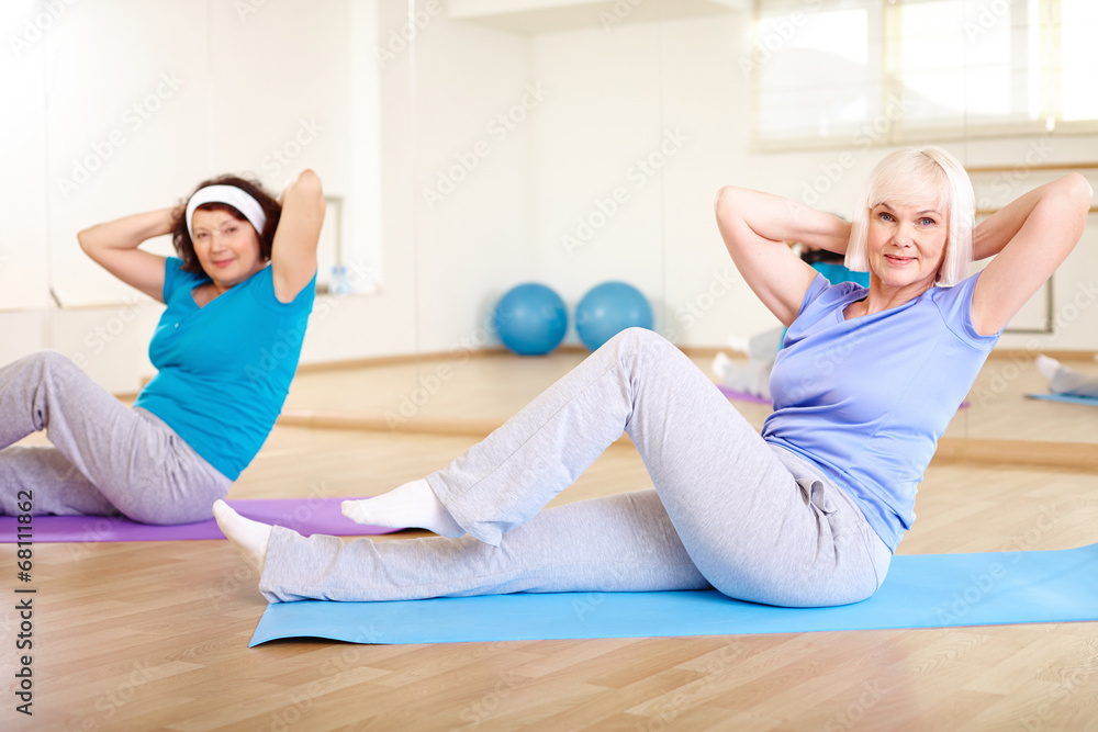 Training in gym Training in gym