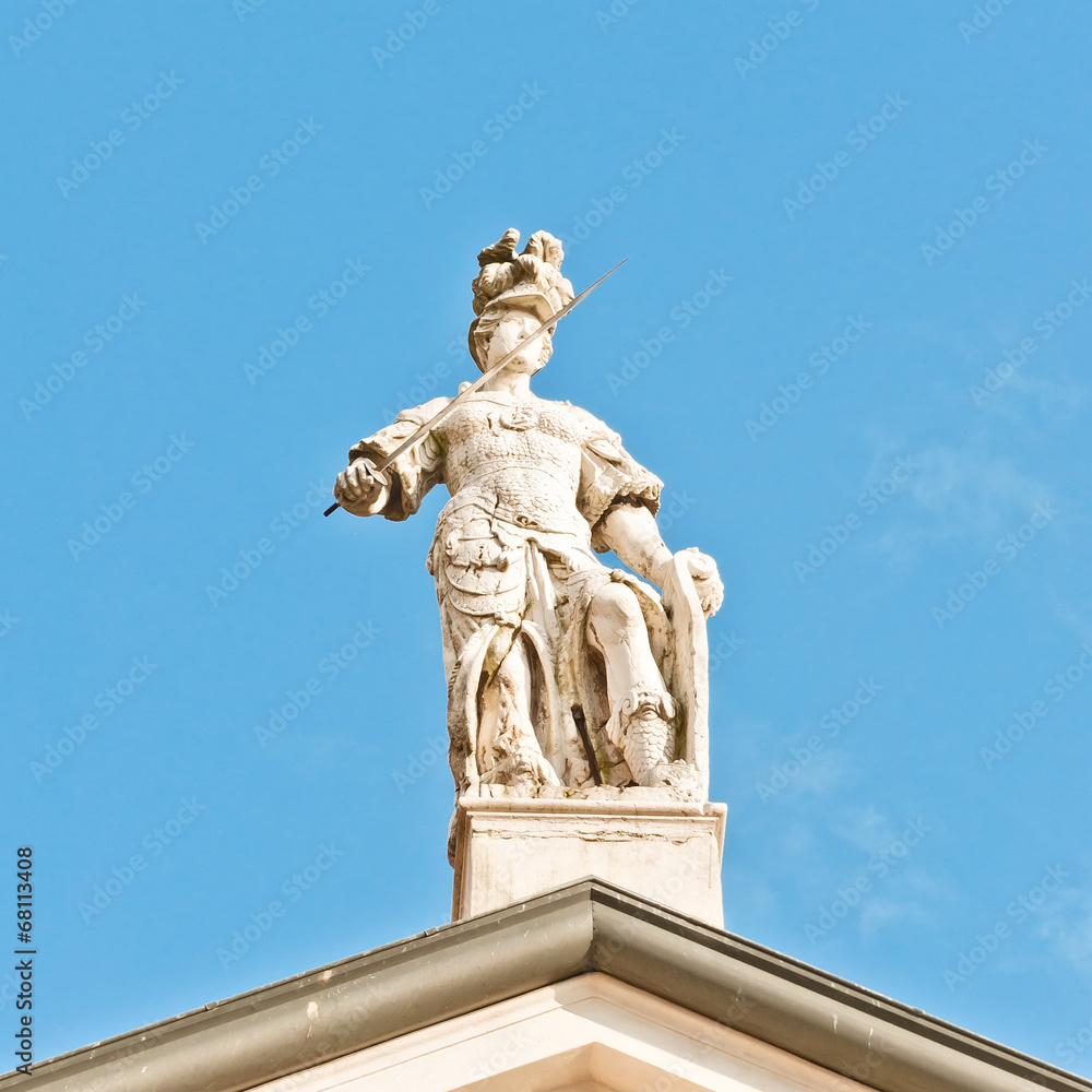 Matilde di Canossa statue in San Benedetto Po, Italy