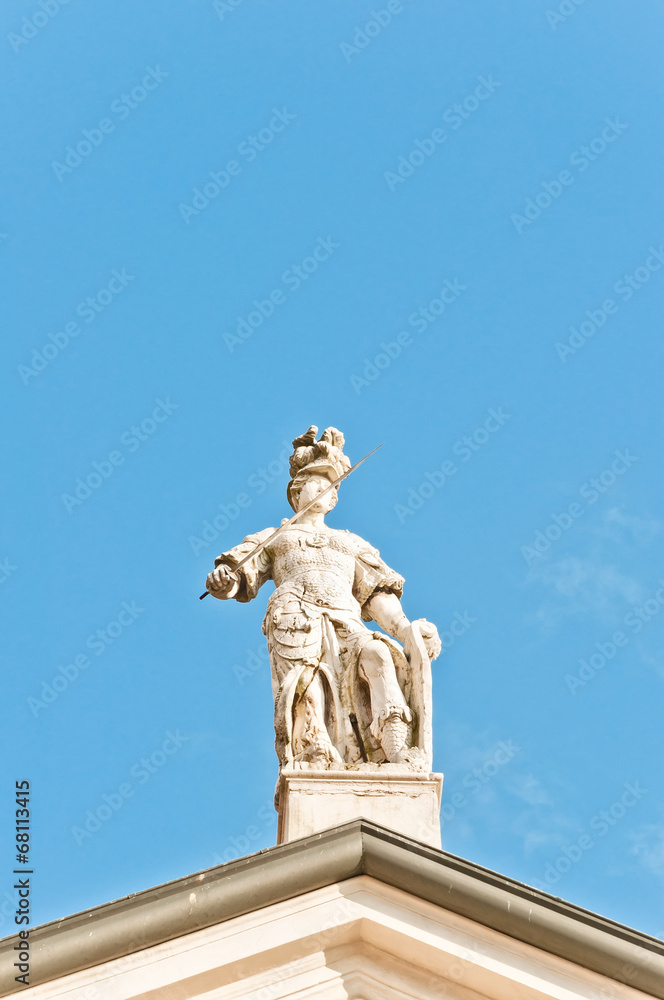 Matilde di Canossa statue in San Benedetto Po, Italy