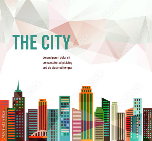 City - vector background