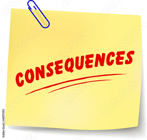 Vector consequences message photo