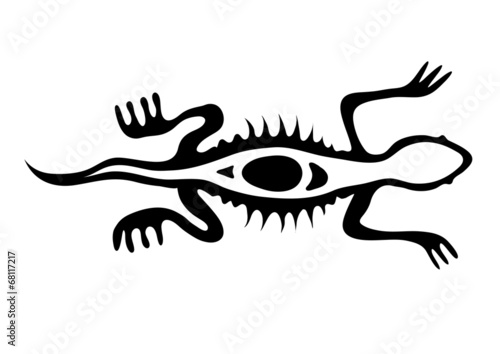 lizard in native style