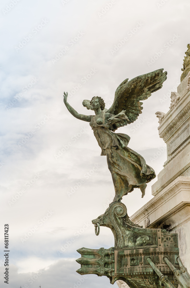 angel statue, National Monument to Victor Emmanuel II, Rome