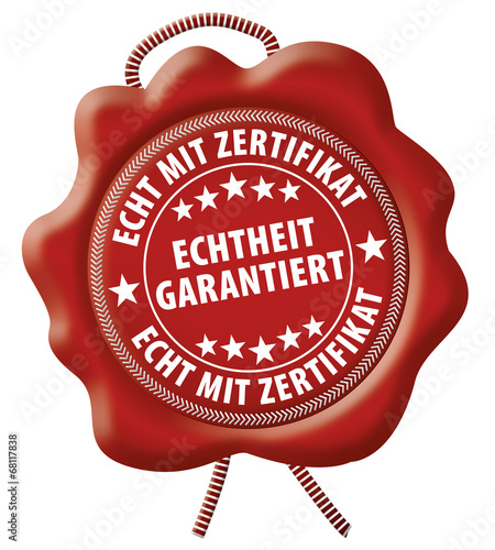 Echtheit garantiert - Echt mit Zertifikat