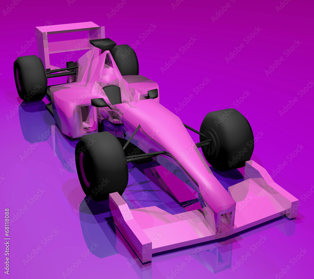 Naklejka premium Purple car