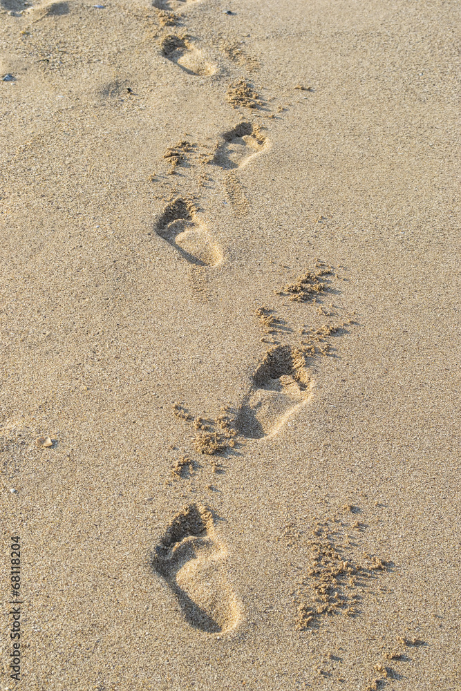 Footprints in sand Footprints in sand