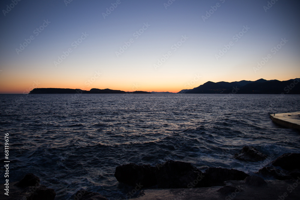 Coast landscape in Dalmatia, Croatia
