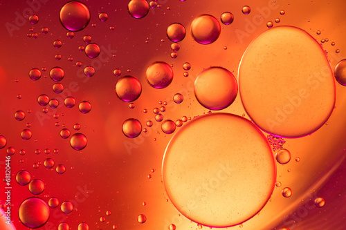Abstract bubbles of water forming like cells
