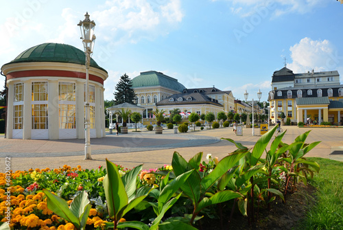Spa colonnade in  Franzensbad in Czech republic