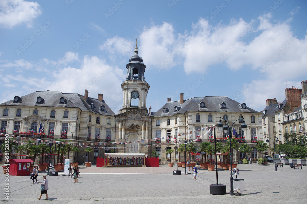 Naklejka premium Un été à Rennes