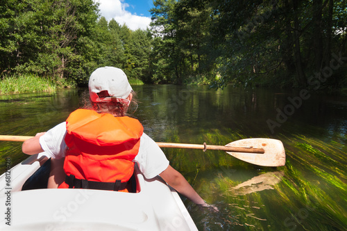Kayaking on the river Rospuda