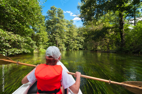 Kayaking on the river Rospuda
