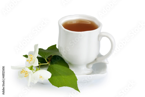 Jasmine tea , isolated